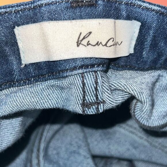 KanCan Distressed Skinny Fit Button Fly Jeans Size 15 28x27 #234 - Picture 4 of 8